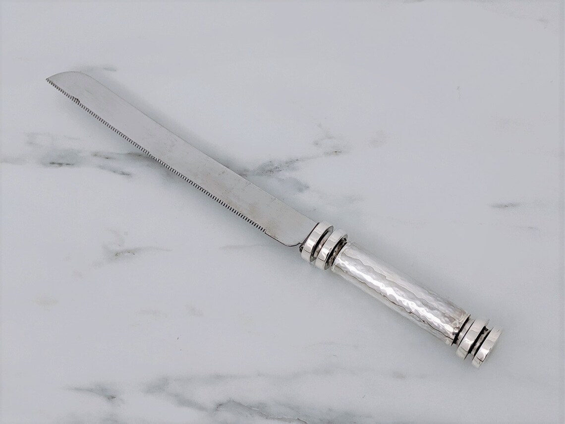 Bread Knife Silver Knife Challah Knife Jewish Gift Silver Etsy