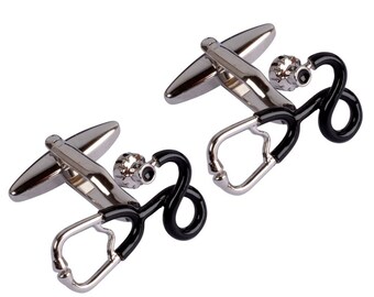 Pair of Teacher or Graduates Mortar Board Cufflinks X2AJ123