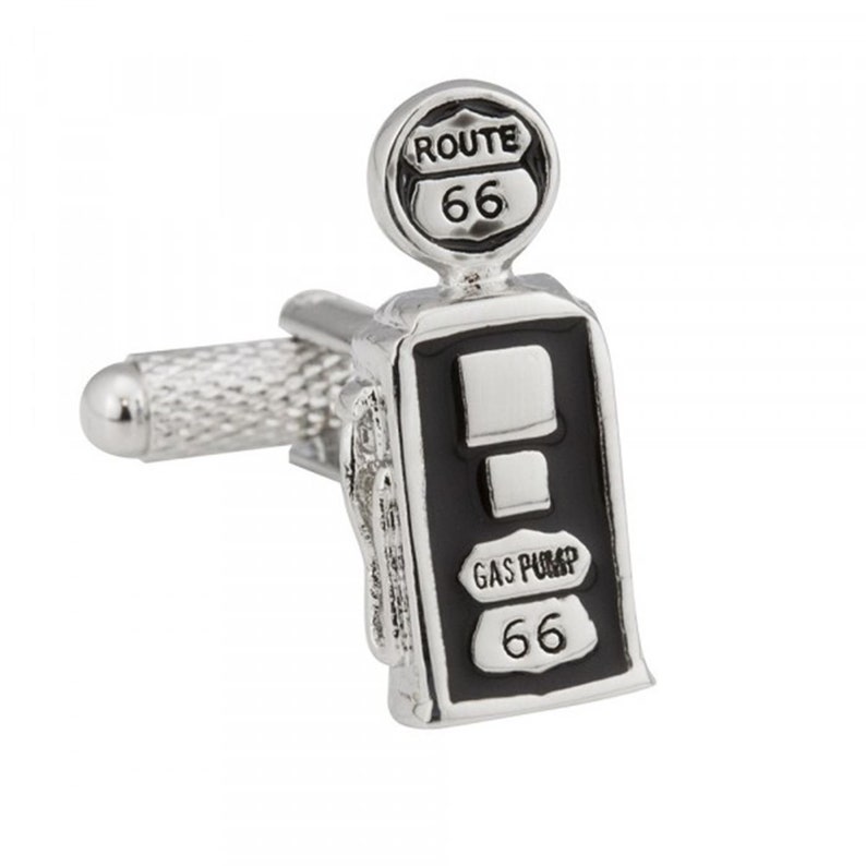 Route 66 Petrol Pump Cufflinks