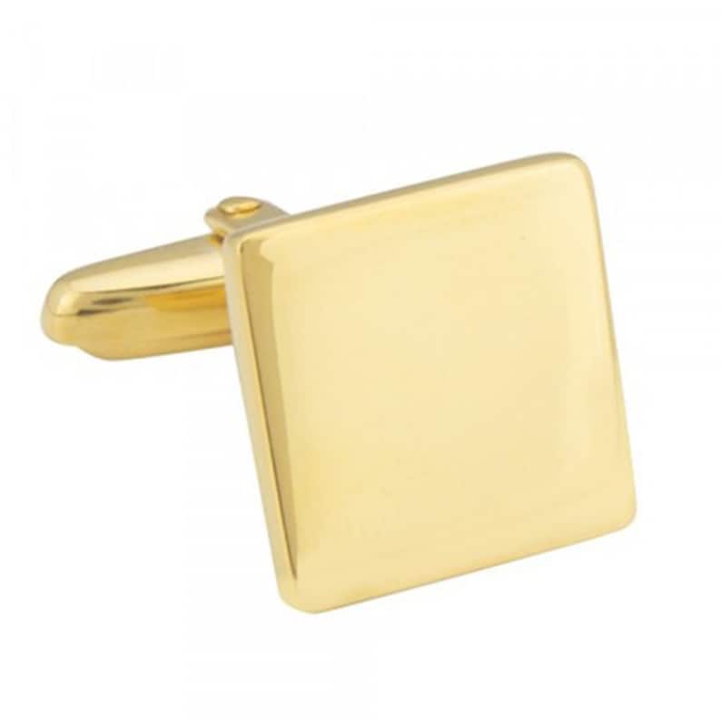 Gold Plated Sterling Silver Square Cufflinks