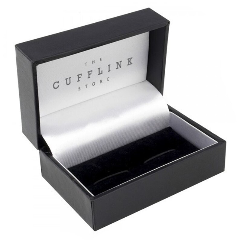 Large Pink Crystal Cufflinks