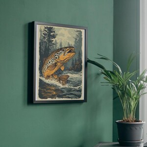 Brown Trout Digital Poster
