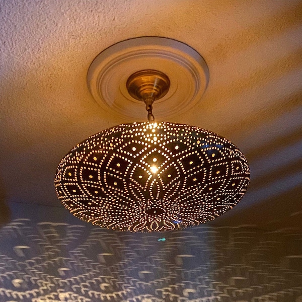 Light fixture, Moroccan lamp, pendant light, Moroccan light fixture, Moroccan ceiling light, housewarming gift, Moroccan pendant light.