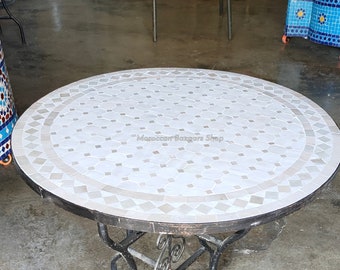 Transform Your Backyard Oasis, Moroccan Mosaic Table | Bistro Table | Garden Table | Round Table | Mosaic Outdoor Table | Round Table.