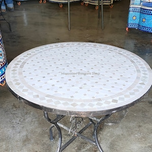Transform Your Backyard Oasis, Moroccan Mosaic Table | Bistro Table | Garden Table | Round Table | Mosaic Outdoor Table | Round Table.