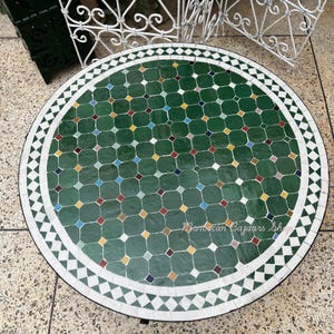 Transform Your Backyard Oasis, Moroccan Mosaic Table | Bistro Table | Garden Table | Round Table | Mosaic Outdoor Table | Round Table.