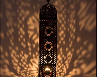 Moroccan candle Lantern,  Boho Candle Holder, outdoor lantern, halloween outdoor decor, halloween light, halloween lantern, halloween decor.