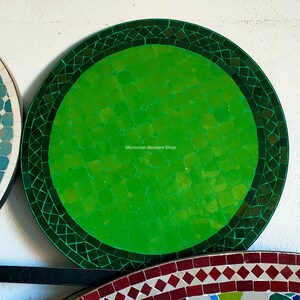 Style Your Patio: Handcrafted Outdoor Table, New Moroccan Mosaic Table, Round table, Moroccan Outdoor/ Indoor table, Mosaic Round Table.