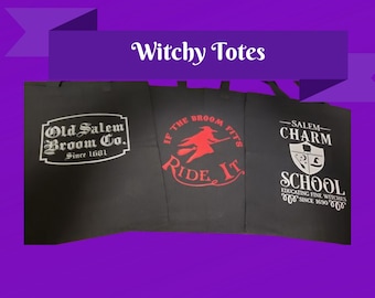 Personalized witch tote / Wiccan / pagan / handmade gifts / personalized / customizable