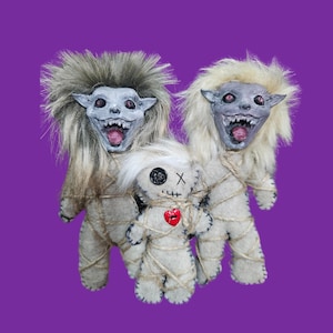 Voodoo dolls/ servitors/ poppets/ witchcraft decorations/ goth horror dolls/ unique/ one of a kind/ handmade