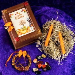 Mabon set/ Sabbat gift / Wiccan / pagan / home decor / handmade gifts / personalized / customizable
