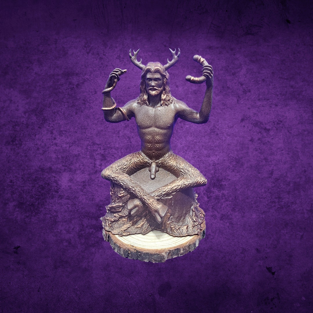 Cernunnos 7 Resin Statue/ Pagan God Statue / Altar Deities / Home Decor