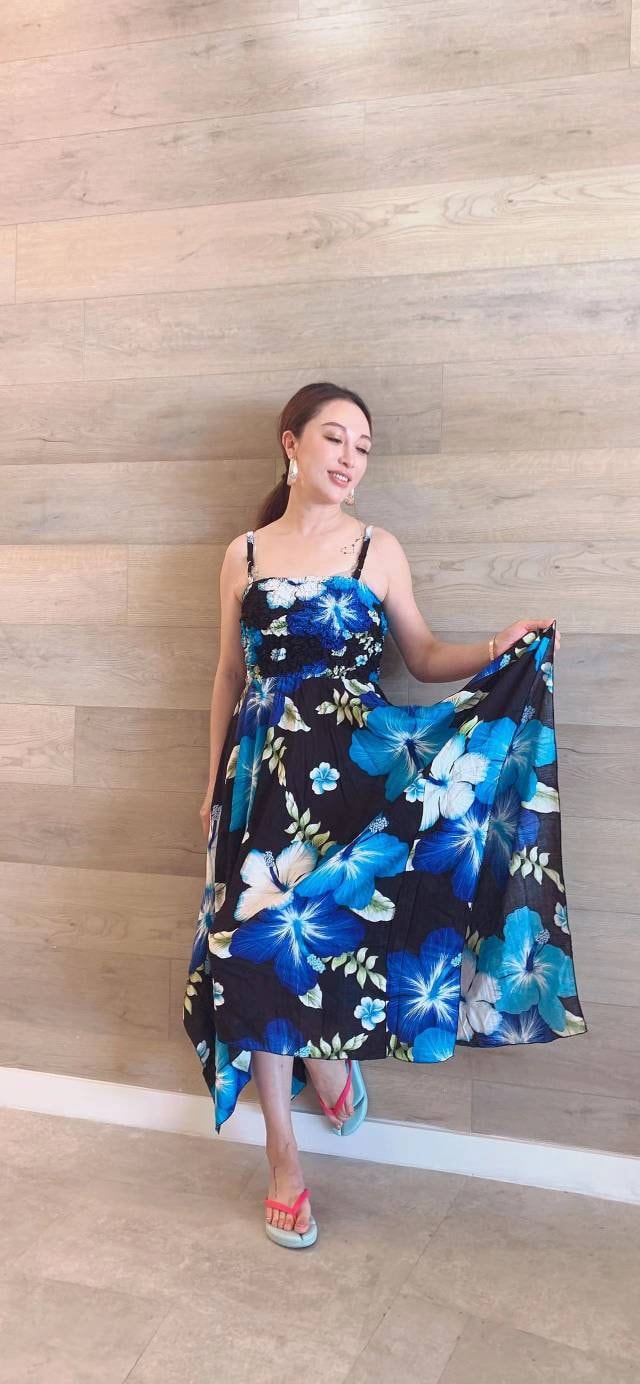 Hawaiian Blue Dress - Etsy