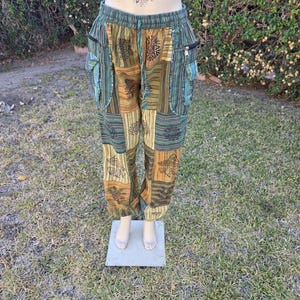 Boho Hippie Patchwork Pants - Etsy