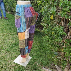 Boho Hippie Patchwork Pants - Etsy