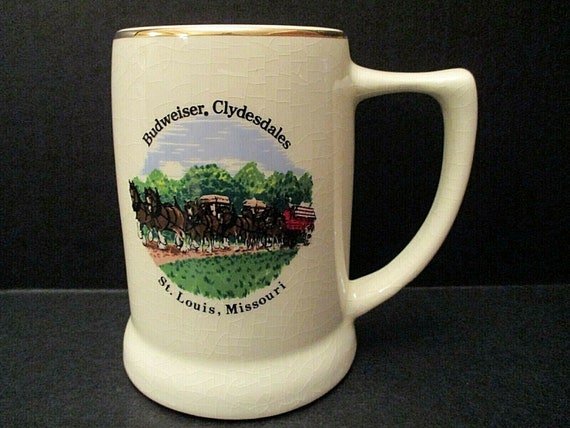 Budweiser Champion Clydesdales Mug  Vintage