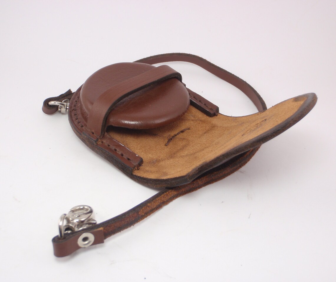NEW Genuine Leather 50mm HQ Brown Pocket Watch Pouch Bag Case Etsy