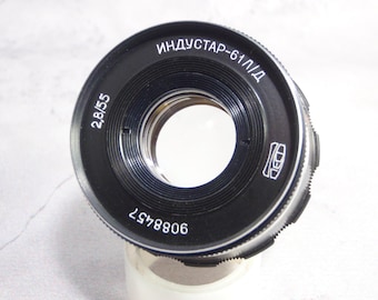 Vintage USSR Lens INDUSTAR I-61 / И, cover Collectible 2.8/52mm M39 Leica FED Zorki