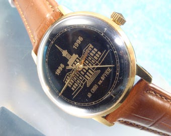 Montre mécanique vintage URSS Poljot : révisée, 17 rubis, 34 mm