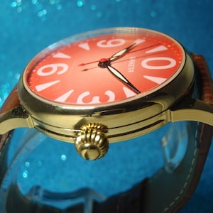Like new RAKETA Big ZERO USSR Vintage Mechanical Watch Serviced Excellent Visible Mechanism 2609A