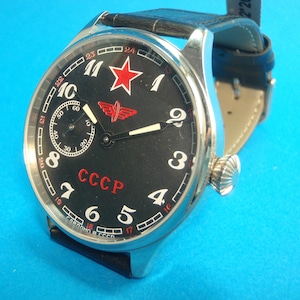 like new MOLNIYA Vintage USSR Pocket Watch Excellent Mechanical Stainless-Steel Visible Mechanism 3602
