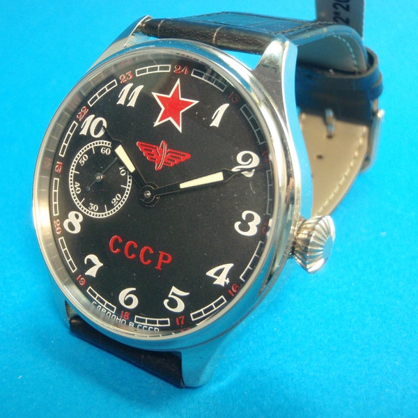 comme neuf MOLNIYA vintage URSS Montre de poche Excellent mécanisme mécanique visible en acier inoxydable 3602