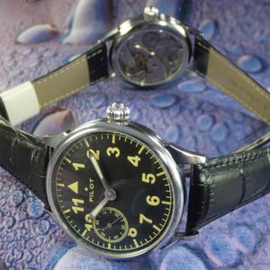 MOLNIYA Vintage USSR Excellent Watch Pilot Mechanical Serviced Military Visible Mechanism 3602