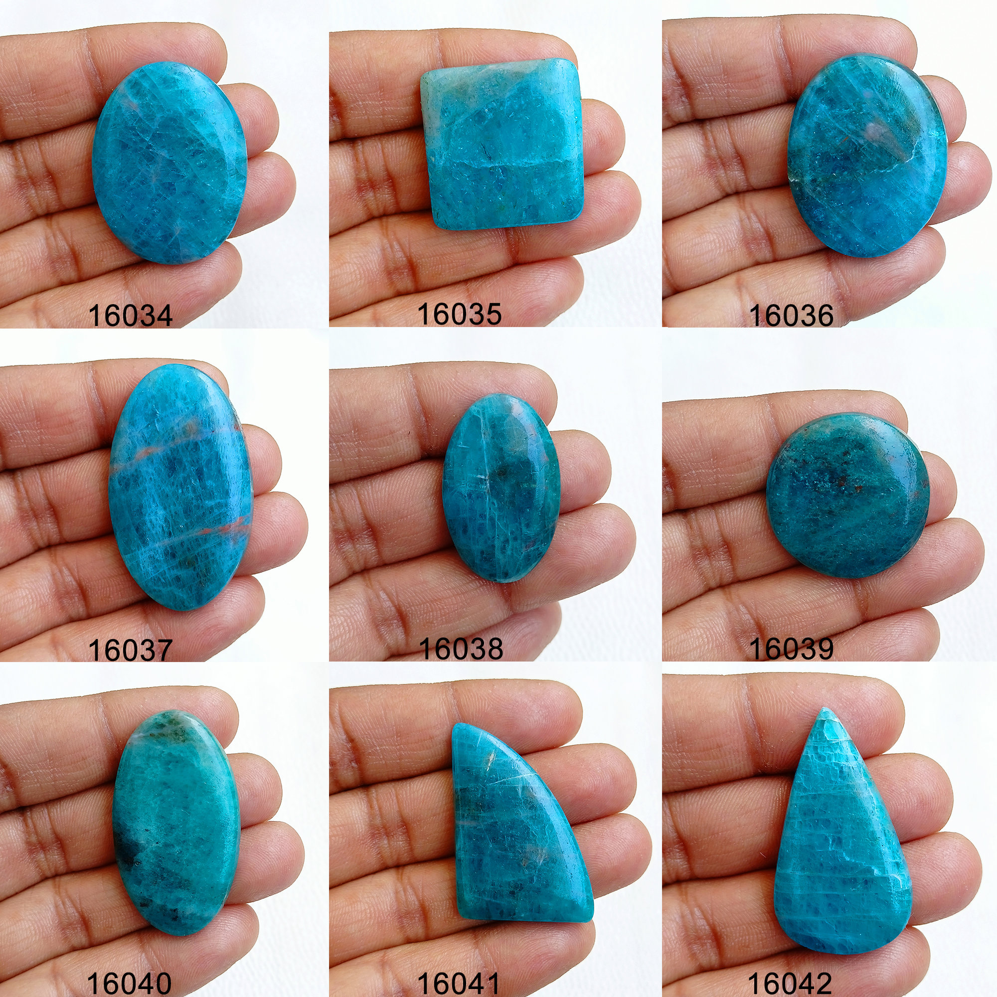 Apatite Gemstone, Blue Apatite Crystal, Natural Apatite Cabochon, Apatite Stone For Wire-wrap Pendant Jewelry Crafts Supply
