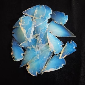 gemsfactory, wholesale cabochons, wholesale crystals, Arrow Heads, Jewelry Supplies, White Spear Heads, Arrowhead Crystal, gemsfactoryinc, Opalite moon, gemstone, cabochons, opalite point, Opalite Arrowheads