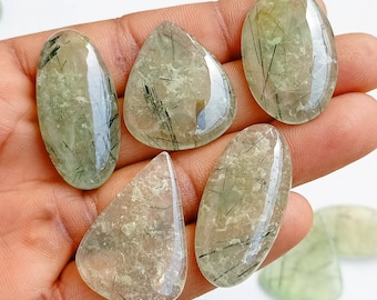 Gemstones, Prehnite Cabochons, Wholesale Prehnite Jewelry Making Stones, Prehnite Crystals, Prehnite beads for healing Jewelry Crafts Supply