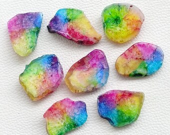 Zonnekwarts druzy, groothandel zonne-druzy agaatkristal, bulk druzy-kralen, veel zonne-druzy, regenboog geverfde druzy-edelsteen voor sieraden ambachten