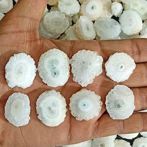 Solar Agate Druzy Stone, Solar Agate Druzy Slice Gemstone, Solar Agate Round Druzy Cabochon, Solar Quartz Slice for Wirewrap Jewelry