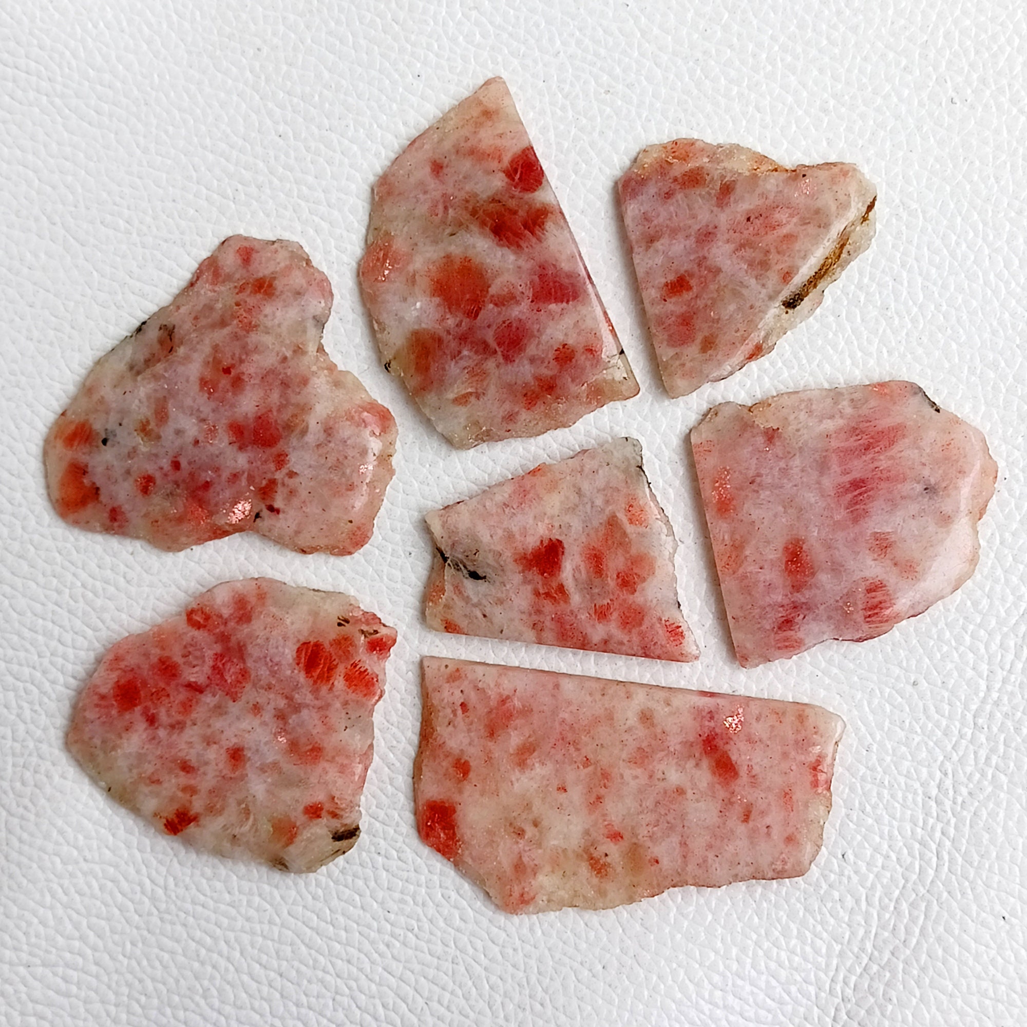 サンストーンクリスタルスラブ、天然サンストーンスライス、サン