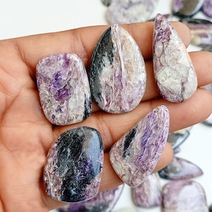 Charoite Crystal, Natural Charoite Gemstone lot, Wholesale Charoite Stone, Bulk Charoite beads For Making Rings, Pendants, Necklace Jewelry