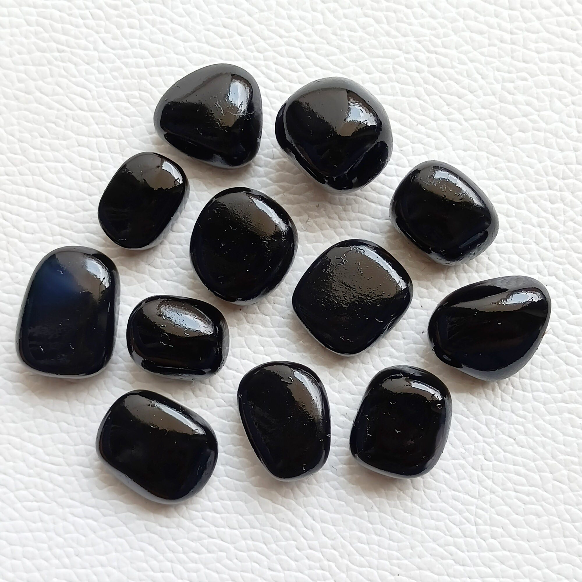 1 lb Bulk Lot Black Onyx Tumbled Stone Crystal Healing Gemstone 16 oz
