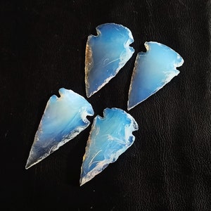 gemsfactory, wholesale cabochons, wholesale crystals, Arrow Heads, Jewelry Supplies, White Spear Heads, Arrowhead Crystal, gemsfactoryinc, Opalite moon, gemstone, cabochons, opalite point, Opalite Arrowheads