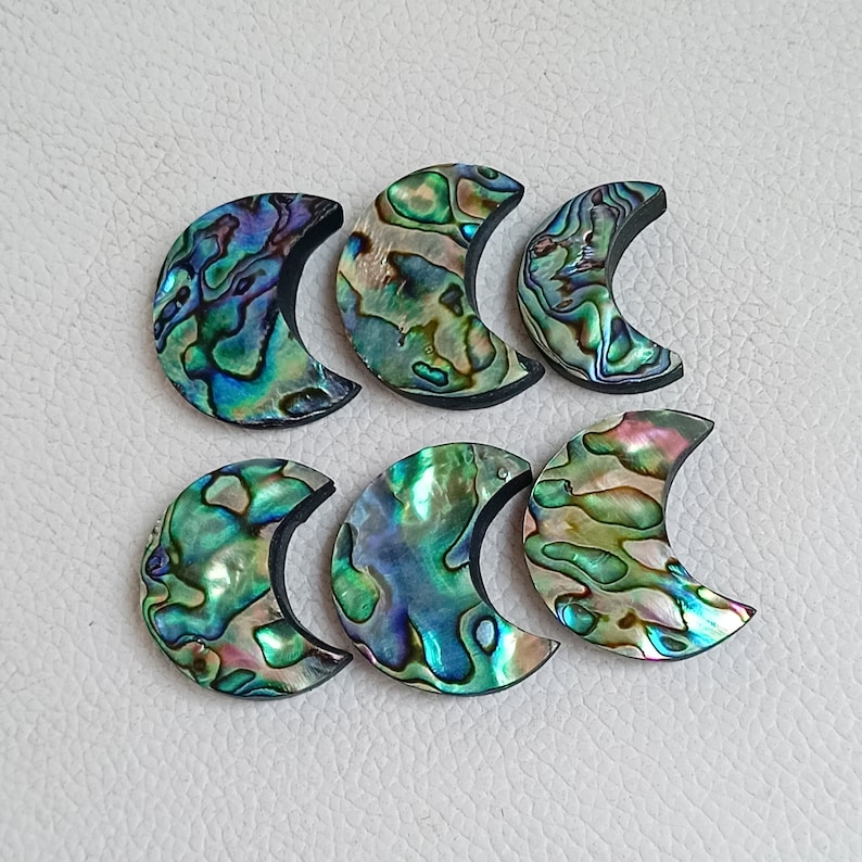 the crescent moon, moon jewelry, crystal moon, moon earrings, moon cabochon, moon gemstone, abalone shell moon, shell moon, moon abalone shell, abalone shell, shell jewelry, moon, moon shell