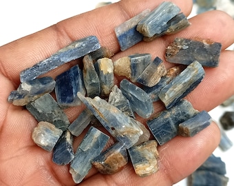 Raw Kyanite Chips lot, Bulk Kyanite Rough, Raw Kyanite Stone, Natural Blue Kyanite Rock, Kyanite Crystal bulk for Jewelry, Decor Supply