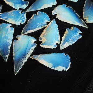 gemsfactory, wholesale cabochons, wholesale crystals, Arrow Heads, Jewelry Supplies, White Spear Heads, Arrowhead Crystal, gemsfactoryinc, Opalite moon, gemstone, cabochons, opalite point, Opalite Arrowheads