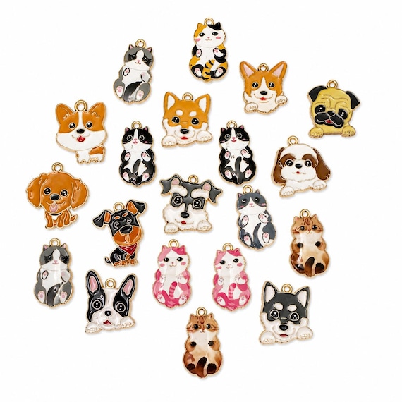 20 Piece Dog and Cat Charms