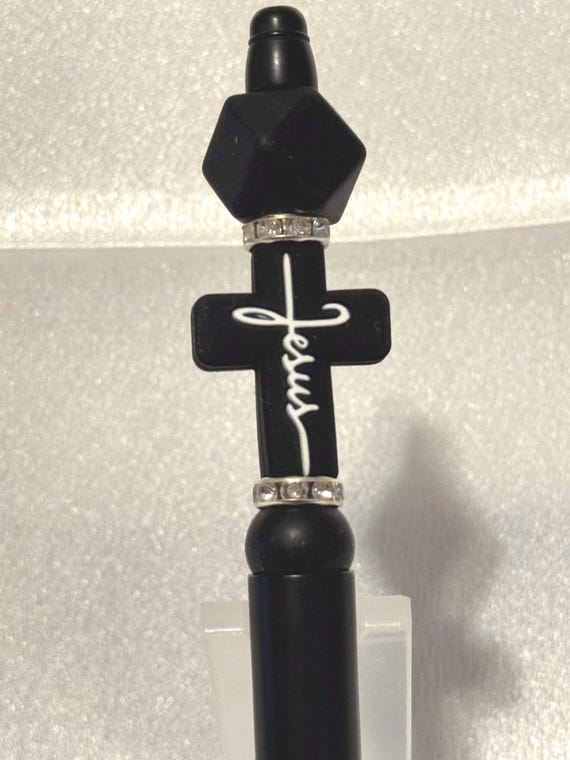 Silicone Beaded Jesus Writing Pen