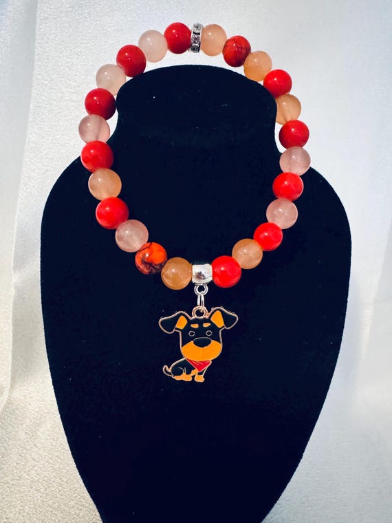 Dog Charm Stretch Bracelet