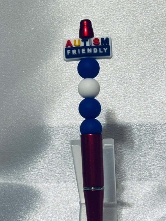 Autism Silicone Beaded Writing Pen
