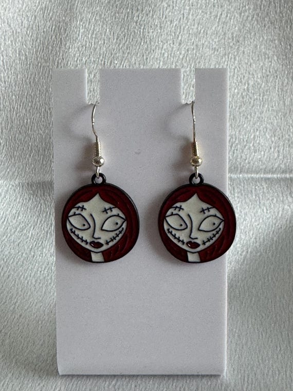 Halloween Sally Dangle Earrings. Hypoallergenic