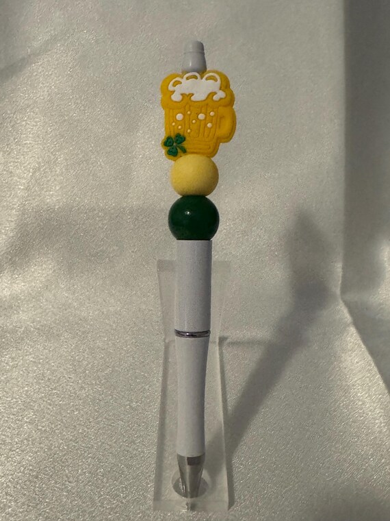 St Patrick’s Beer Mug Silicone Beaded Writing Pen