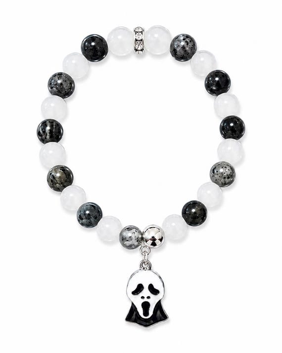 Halloween Mask Stretch Charm Bracelet