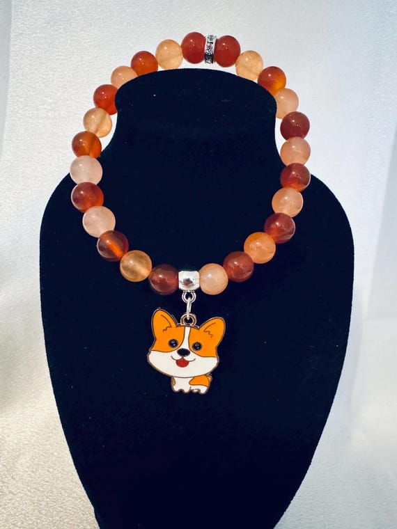 Dog Charm Stretch Bracelet