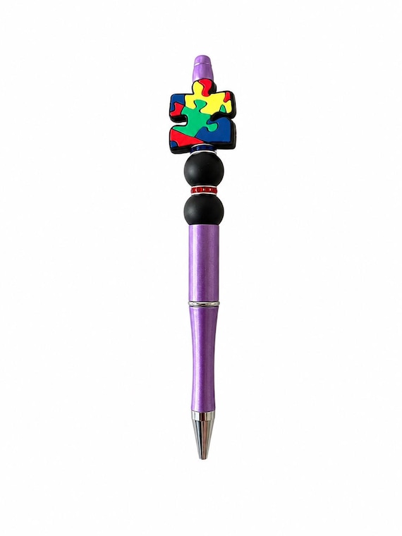 Autism Silicone Beaded Writing Pen