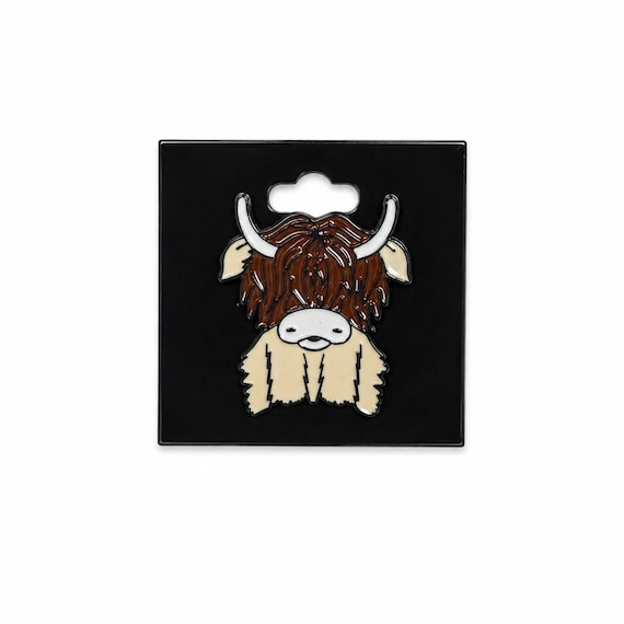 Highland Cow Character Pin