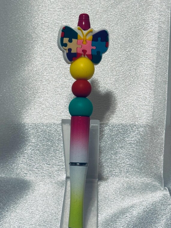 Autism Silicone Beaded Writing Pen